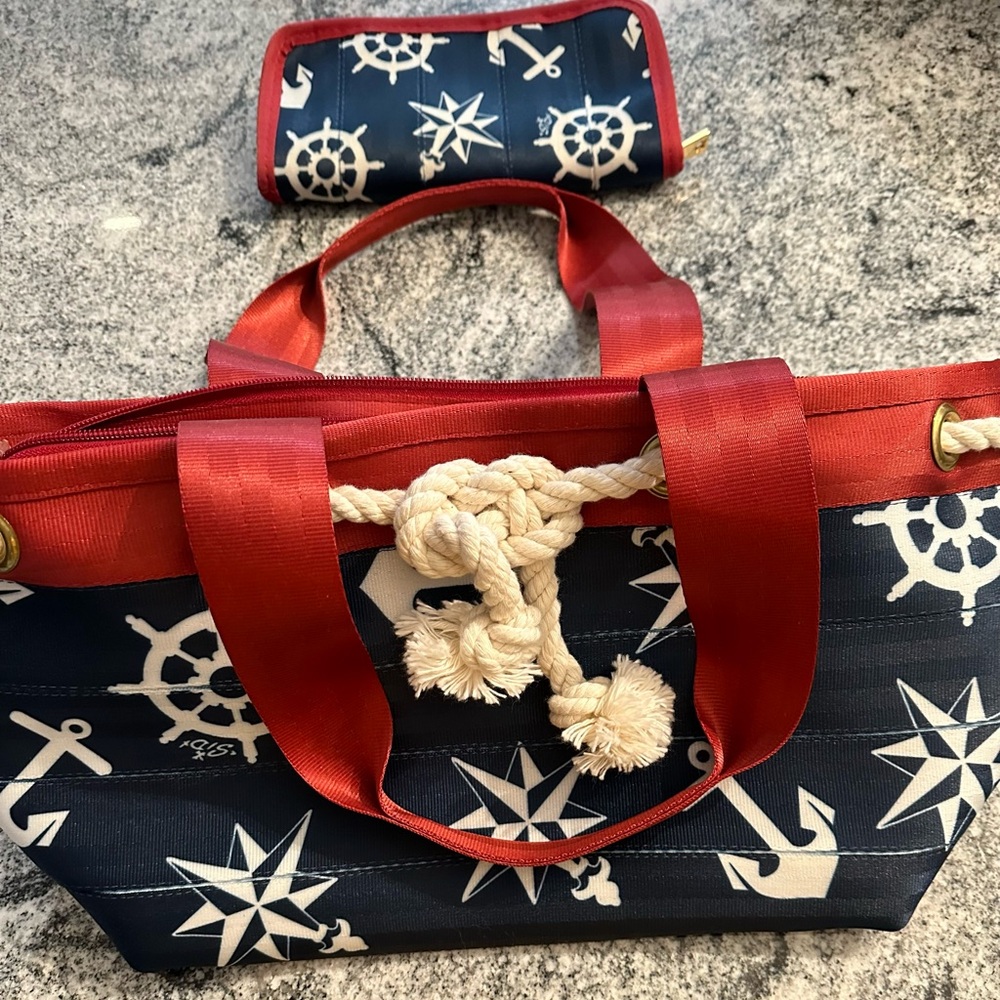 Harvey’s seat belt Nautical Bag and Wallet Combo